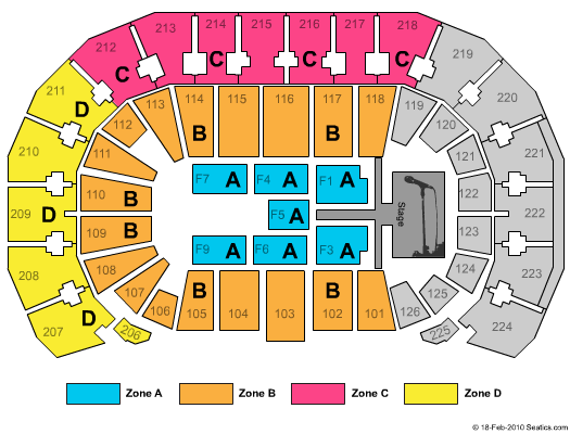 INTRUST Bank Arena Tim McGraw Zone Seating Chart